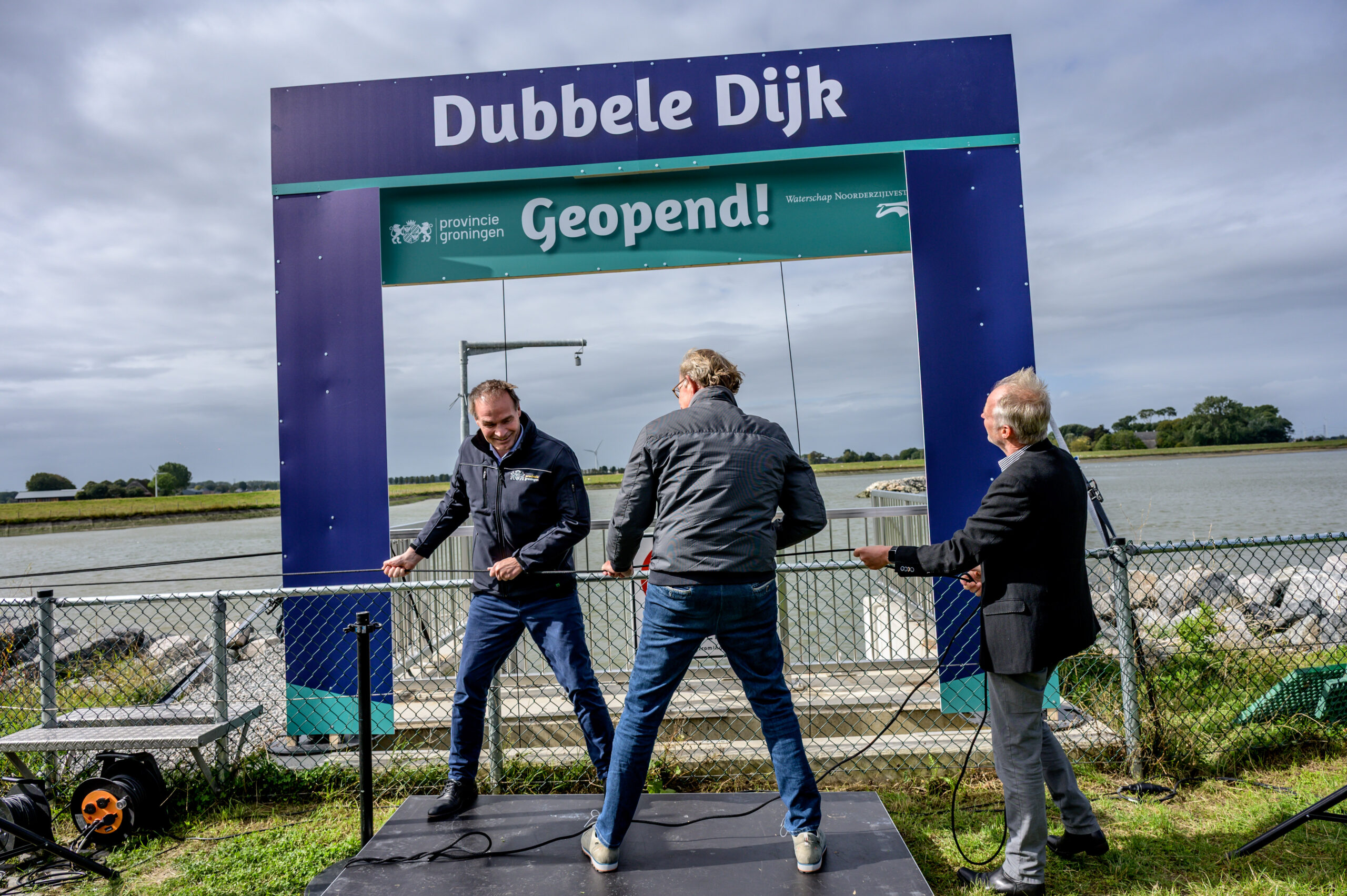 Provincie Groningen en Waterschap Noorderzijlvest openen Dubbele Dijk