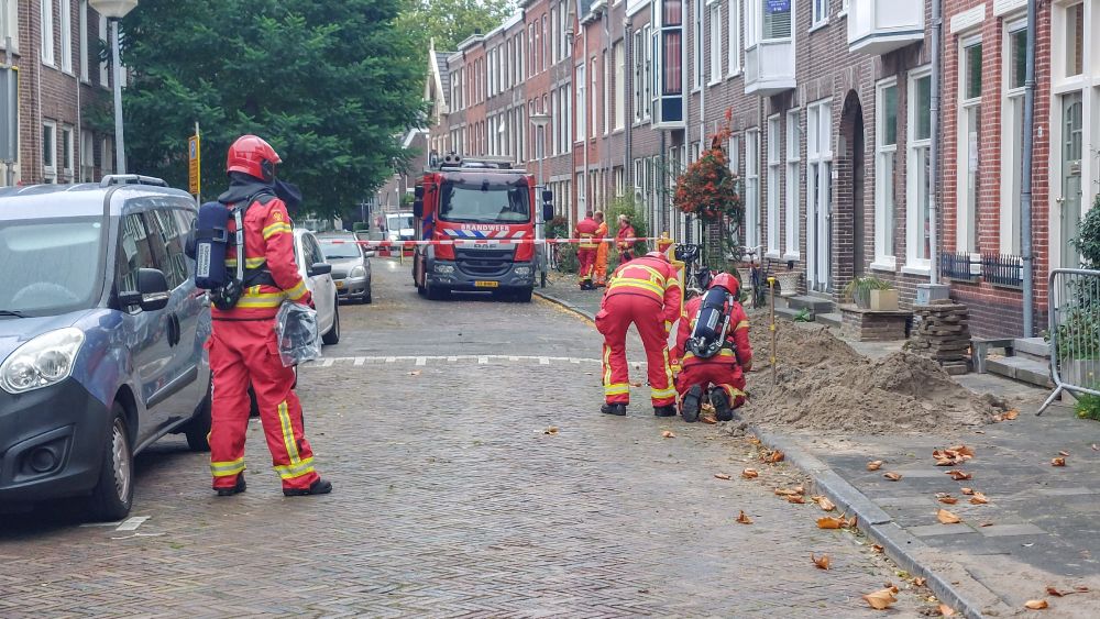 Grote gaslekkage na graafwerkzaamheden Tuinbouwstraat in Groningen
