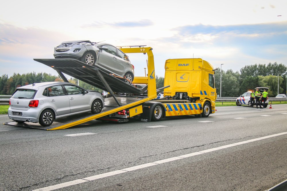 Tweede ongeval op A7 door file na kettingbotsing bij Oostwold